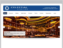 Tablet Screenshot of celestiallighting.com
